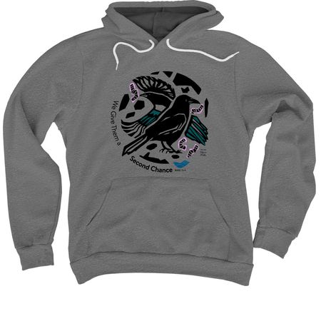 We Give Them a Second Chance, a Deep Heather Premium Pullover Hoodie