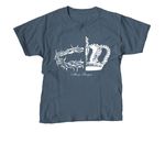 No fear Tee, a Indigo Youth Unisex Tee (back-view)
