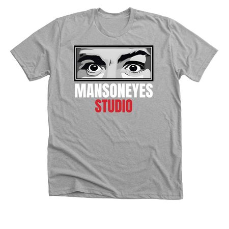 MANSONEYES Studio Classic Logo, a Athletic Heather Premium Unisex Tee