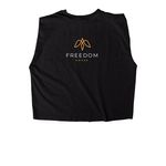 Dolly Quote of the day!, a True Black Women's Heavyweight Garment Dye Muscle Tee (back-view)
