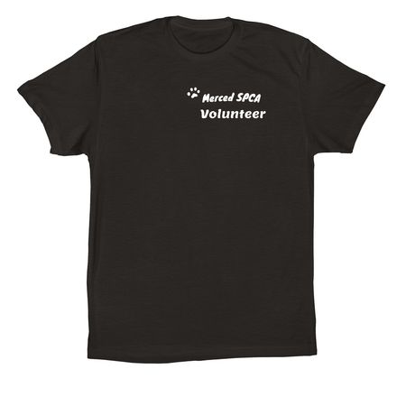Merced SPCA Volunteer Collection, a Black Premium Cotton Tee