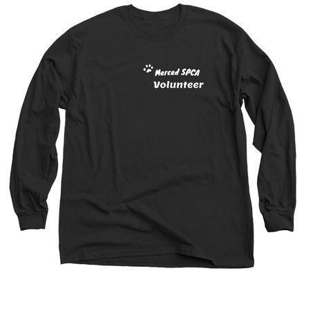 Merced SPCA Volunteer Collection, a Black Classic Long Sleeve Tee