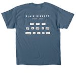 Blair's Terminal Velocity&nbsp;&nbsp;, a Indigo Blue Classic Unisex Tee (back-view)