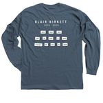 Blair's Terminal Velocity&nbsp;&nbsp;, a Indigo Classic Long Sleeve Tee (back-view)