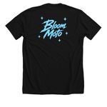 Bloom Moto Logo Tee, a Solid Black Blend Premium Unisex Tee (back-view)