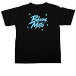 Bloom Moto Logo Tee, a Black Comfort Colors Unisex Tee (back-view)