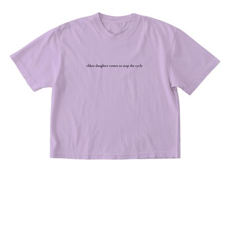 cycle breaker, a Orchid Comfort Colors Boxy Tee