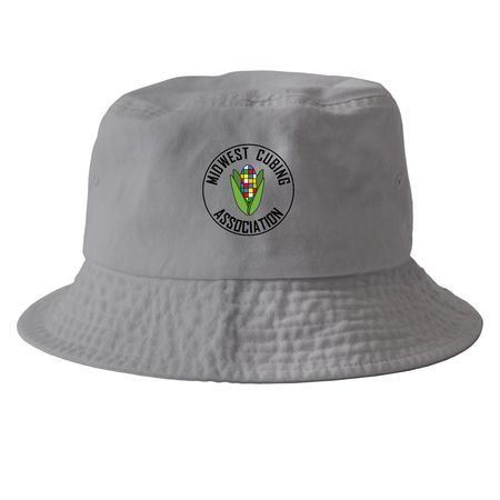 MCA Hats, a Grey Printed Bucket Hat