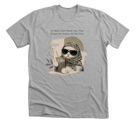 Cat Sarcasm, a Athletic Heather Premium Unisex Tee