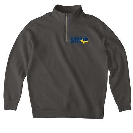 Quarter Zip CORRECT anchor, a Asphalt Midweight Quarter Zip Pullover