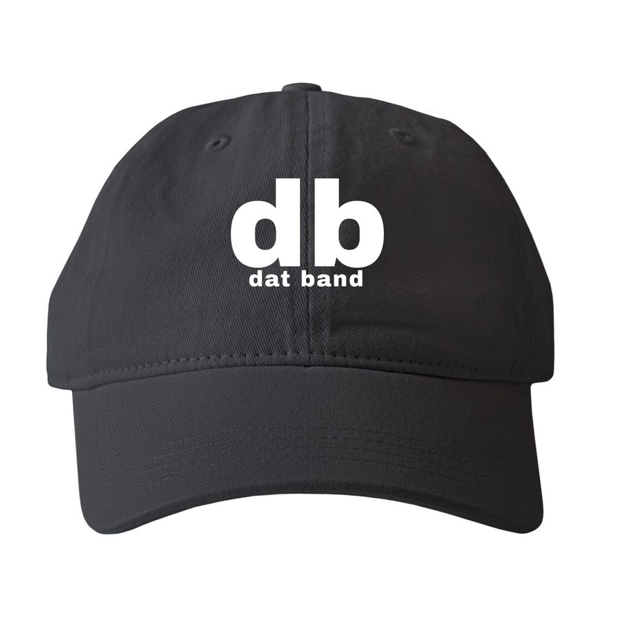 Dat Trucker Hat, a Black Printed Pigment Dye Baseball Cap