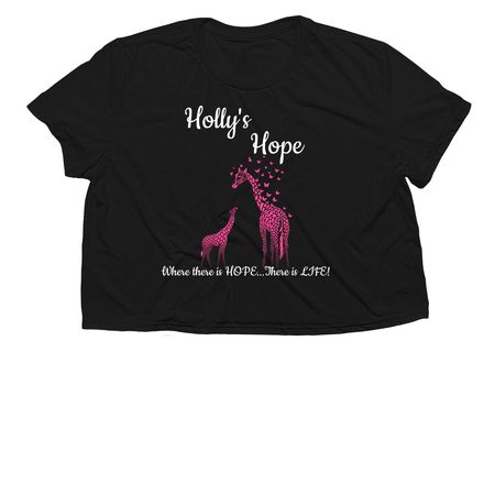 Holly's Hope Merchandise&nbsp;, a Black Women?s Flowy Cropped Tee