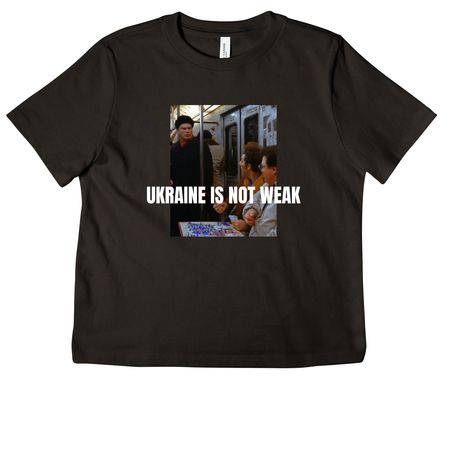 Ukraine Is Not Weak, a Black Women's Heavyweight Tee