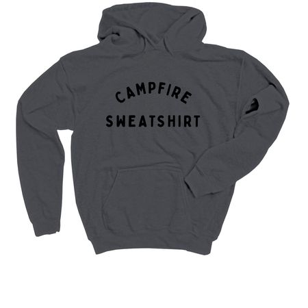 Campfire Sweatshirt, a Charcoal Youth Pullover Hoodie