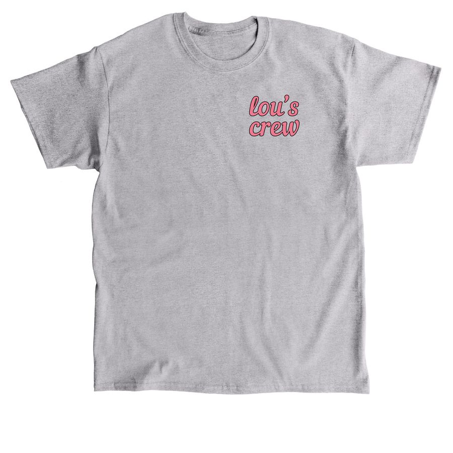 Lou's Crew- Mother Back Design, a Sport Grey Classic Unisex Tee