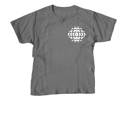 2026 World CP Day T-Shirt ? Double Logo, a Charcoal Youth Unisex Tee