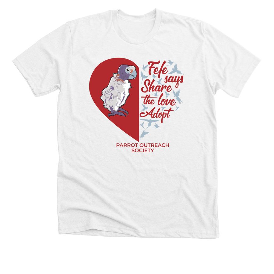 Fefe and Friends, a Solid White Blend Premium Unisex Tee