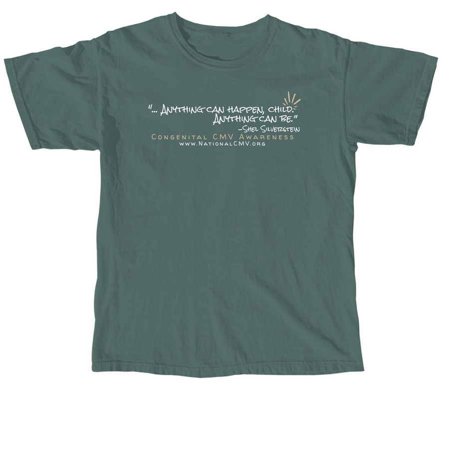 Congenital CMV Awareness, a Blue Spruce Comfort Colors Unisex Tee