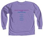 SRN Henley Master Regatta Event Shirt2, a Violet Comfort Colors Long Sleeve Tee (back-view)