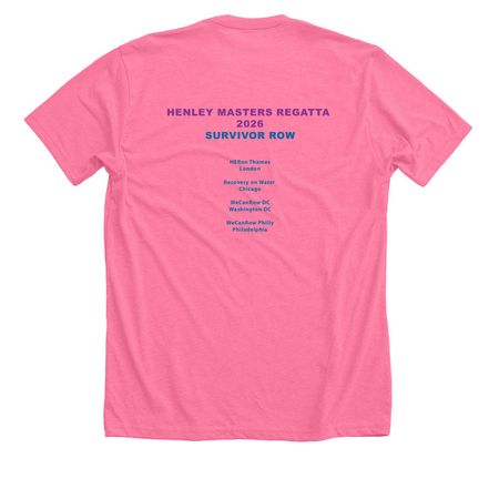 SRN Henley Master Regatta Event Shirt2, a Neon Pink Premium Unisex Tee