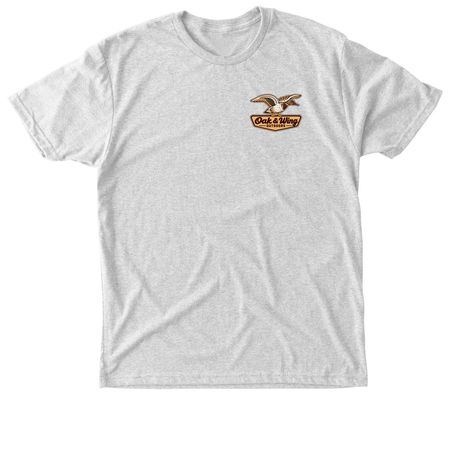 Oak & Wing - Teal Season, a Heather White Triblend Unisex Tee