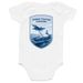 F/A-18&nbsp;Jet Flag Baby, a White Infant Onesie (back-view)