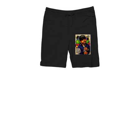 3.Foot Tall PlayCousin Shorts, a Black Midweight Fleece Shorts