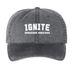 Ignite 26/27 Baseball Cap, a Black Printed Pigment Dye Baseball Cap