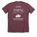 Strong Minds, Strong Clippers, a Heather Maroon Premium Unisex Tee (back-view)
