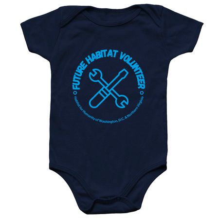 Future Habitat Volunteer, a Navy Infant Onesie