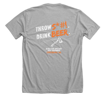 Throw S*#!, a Athletic Heather Premium Unisex Tee (back-view)