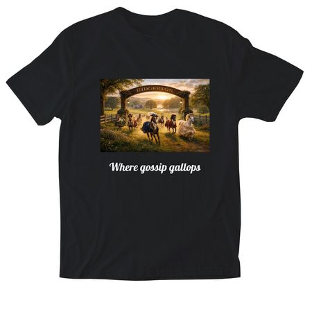 Ridgerton Tee, a Black Softstyle Cotton Tee