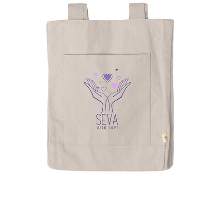 Seva With Love Tote, a Pumice Reclaimist Everywhere Tote Bag