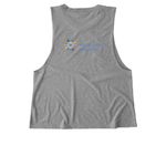 2026 MCT8-AHDS World Day, a Aluminum Grey Allmade Eco Triblend Women?s Muscle Tank (back-view)