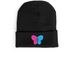 EBRP Butterfly Beanie, a Black Cuffed Beanie