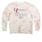 '26-'27 Theme: Family, a Dusty Pink Tie Dye Crewneck Sweatshirt (back-view)