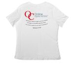'26-'27 Theme: Family, a White Women's Relaxed V-Neck Tee (back-view)