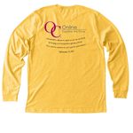 '26-'27 Theme: Family, a Heather Yellow Gold Premium Long Sleeve Tee (back-view)