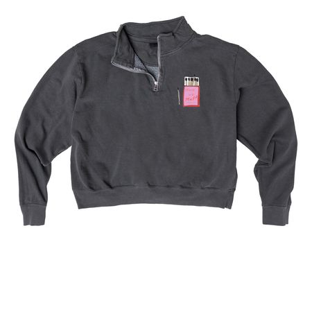 Company Member Q Zip, a Pepper Comfort Colors Women's Quarter Zip Pullover