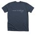 count it all joy (cursive), a Heather Midnight Navy Premium Unisex Tee