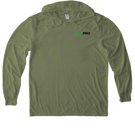 EcoPro, a Olive You Green Allmade Eco Triblend Hoodie Tee