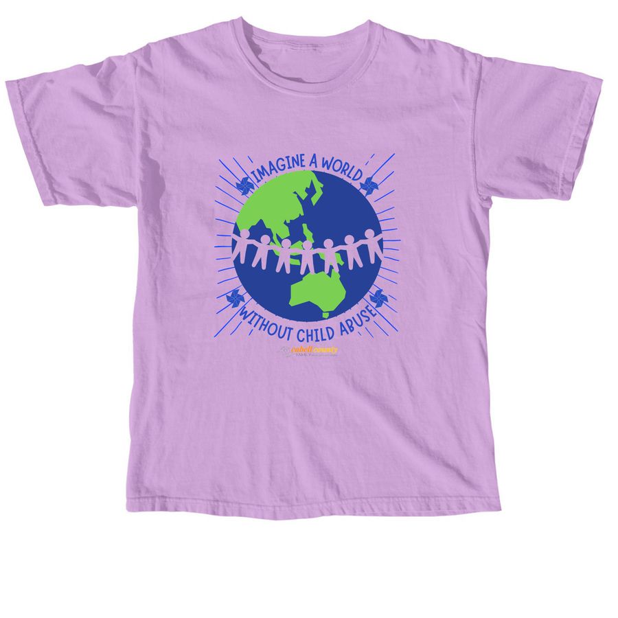 Child Abuse Awareness, a Neon Violet Comfort Colors Unisex Tee