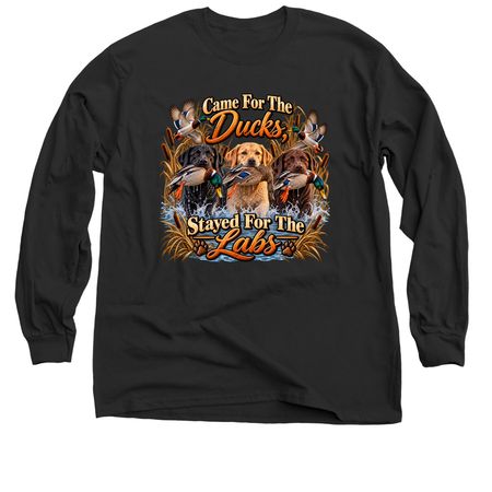 Leave No Duck Behind, a Black Classic Long Sleeve Tee