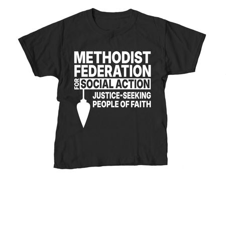 MFSA Justice-Seeking People of Faith, a Black Youth Unisex Tee