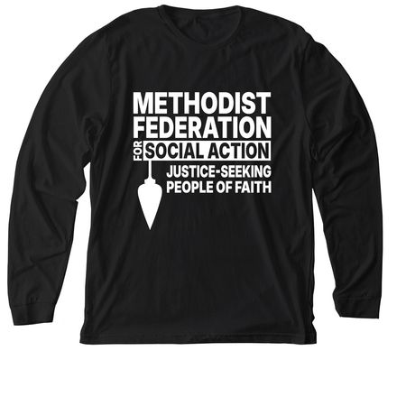 MFSA Justice-Seeking People of Faith, a Solid Black Blend Premium Long Sleeve Tee