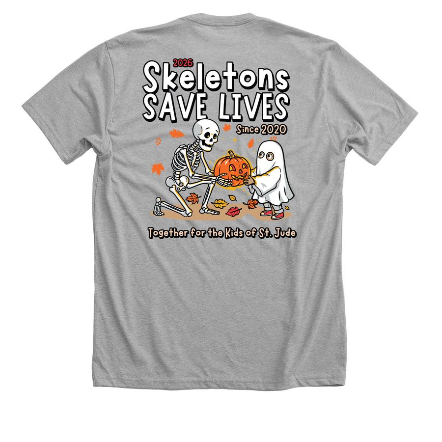 Together For The Kids of St. Jude - Back, a Athletic Heather Premium Unisex Tee (back-view)