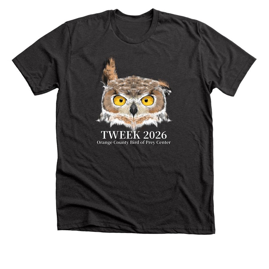 2026 Winner: Tweek! (dark shirts), a Dark Grey Heather Premium Unisex Tee