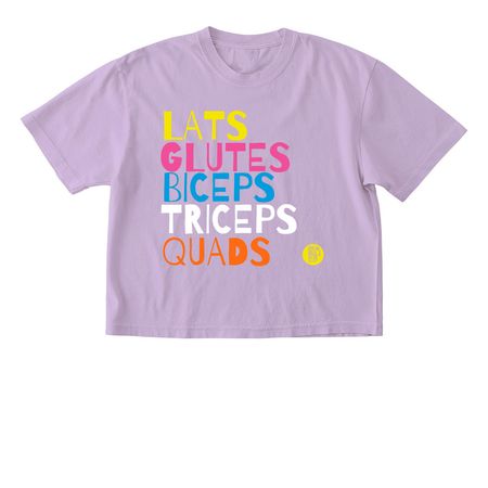 Muscle Up with Pride, a Orchid Comfort Colors Boxy Tee