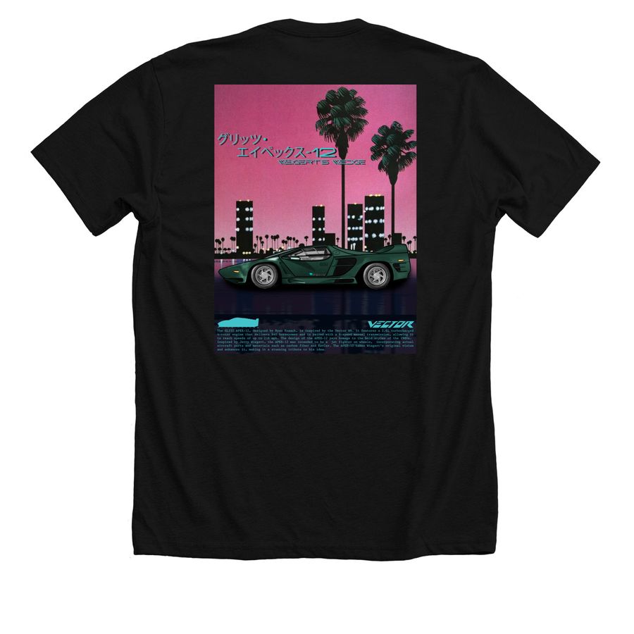 Apex-12&nbsp;, a Solid Black Blend Premium Unisex Tee