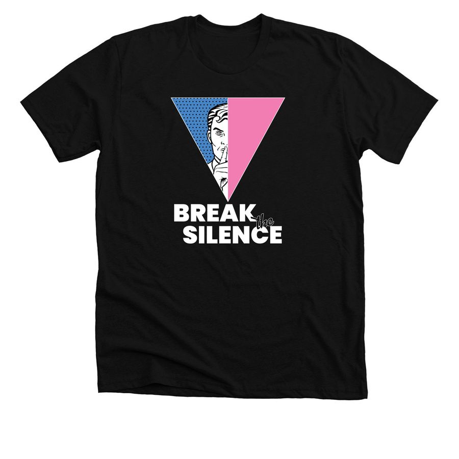 Break The Silence&nbsp;, a Solid Black Blend Premium Unisex Tee